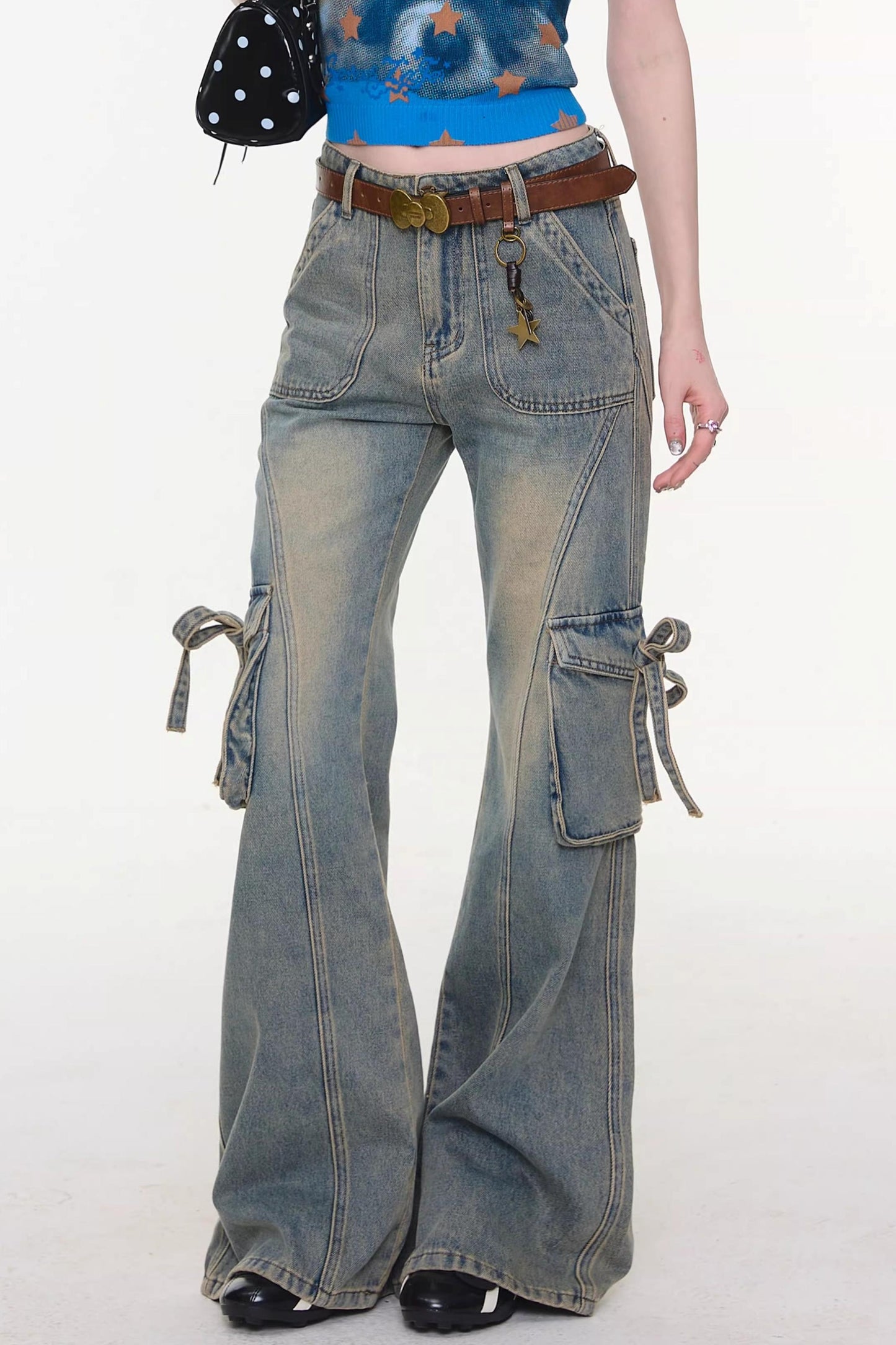 Butterfly Edge Flared Jeans