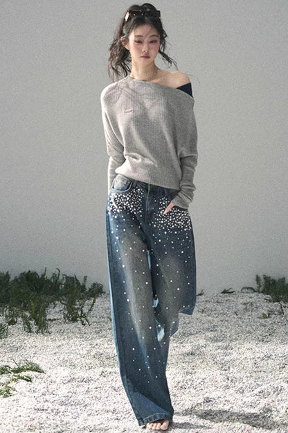 The Ashes Schulterfreies Strick-Oberteil