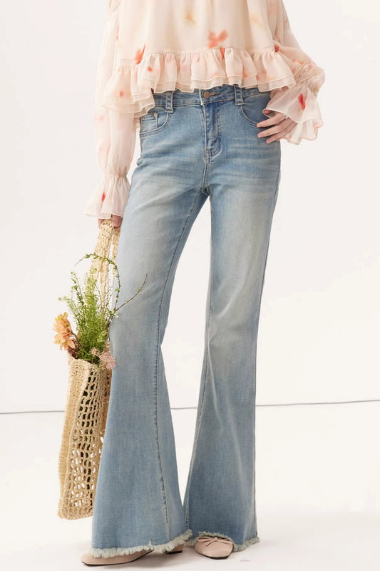 Light Blue Stretchy Denim Pants