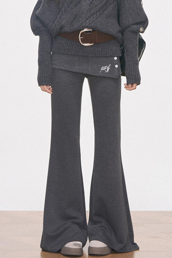 Cable Knit Waist-Cinching Sweater Set-Up