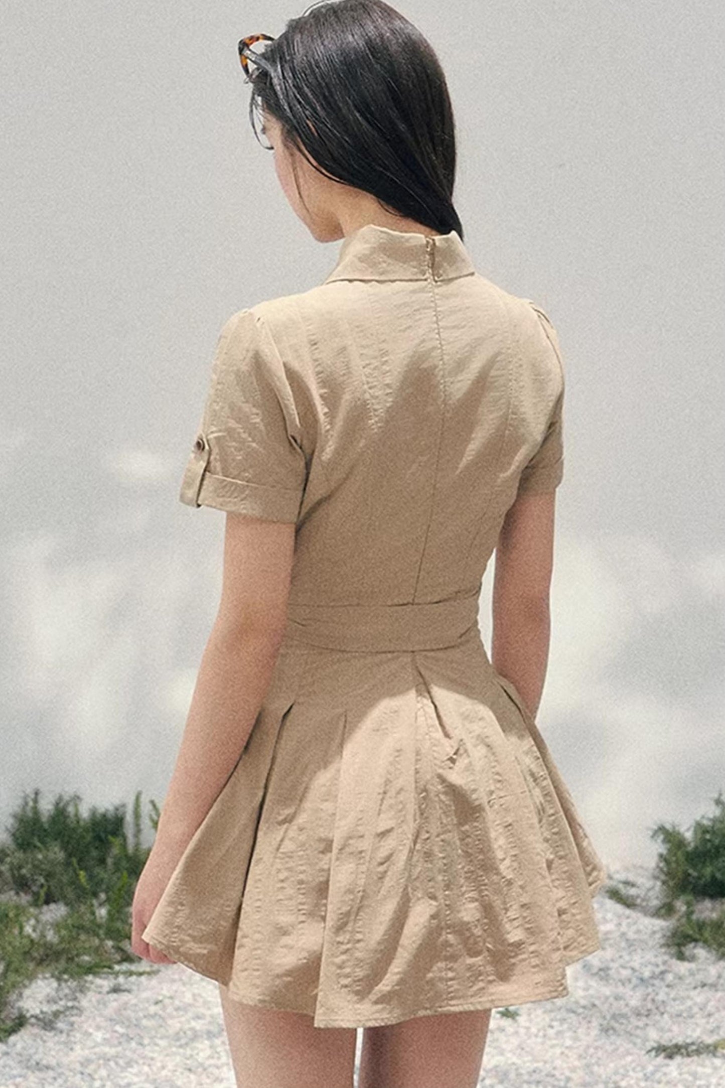 Whispers of Banana Leaves Dress Set