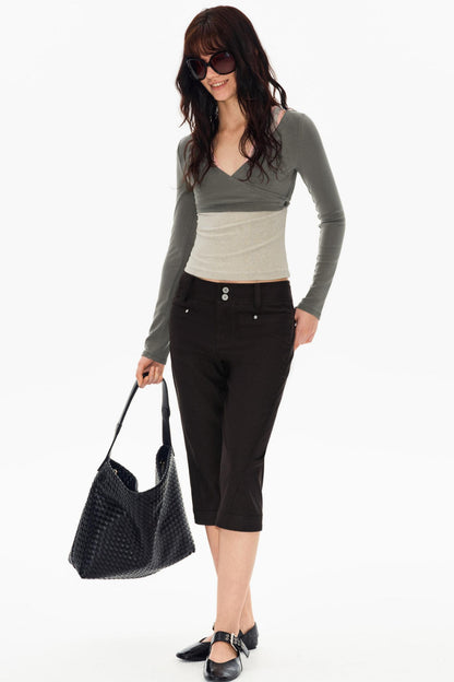 리오셀 텐셀 브이넥 탑 세트