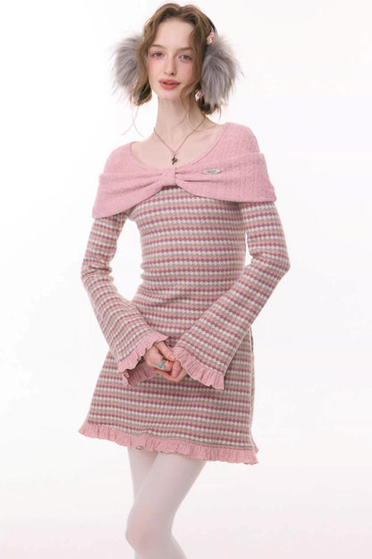 Sweet Dreams Plaid Knit Dress
