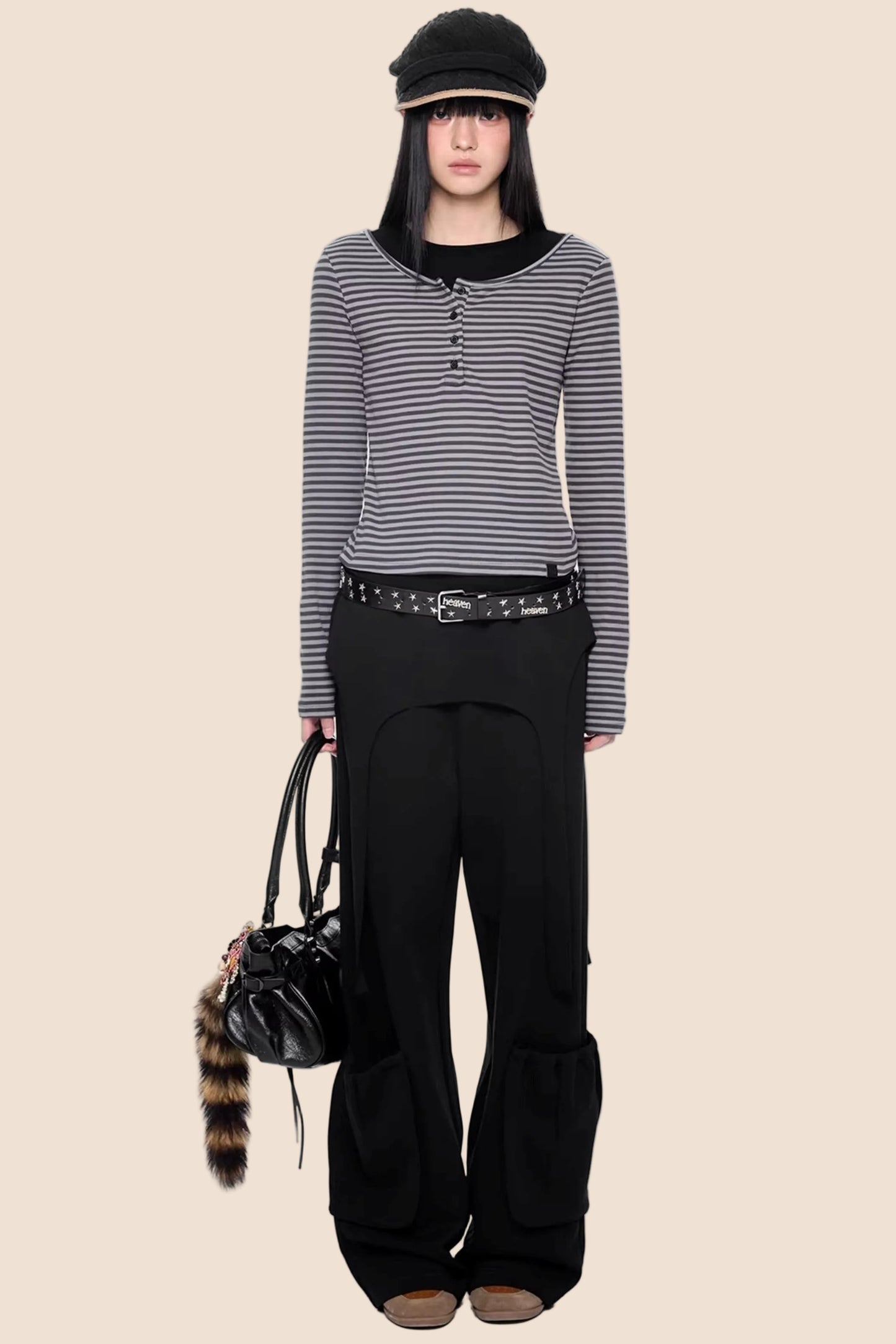 Vintage Drapey Wide-Leg Pants