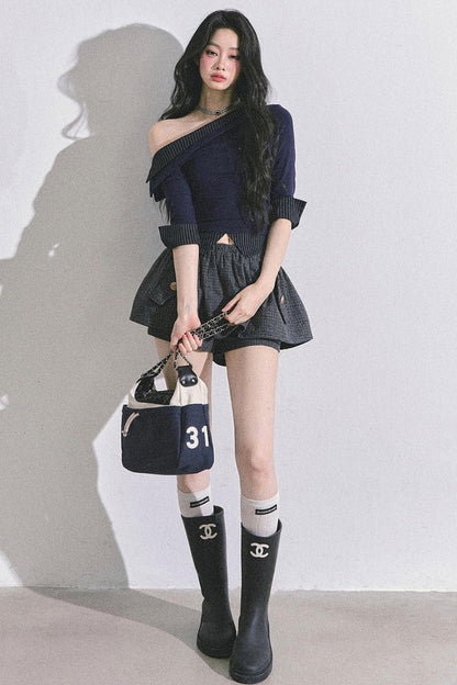 Gray Tone Striped T-Shirt