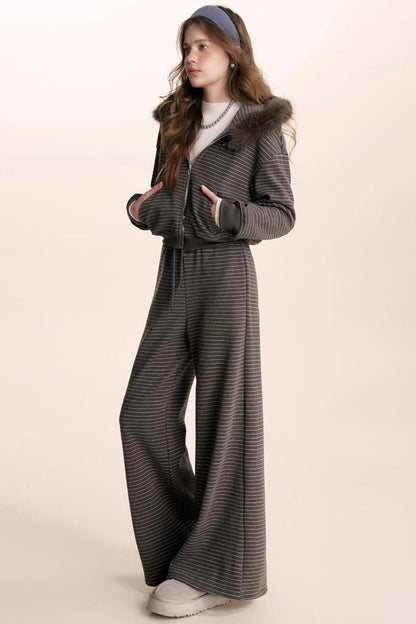 Composite Silver Fox Knit Jacket Set-Up