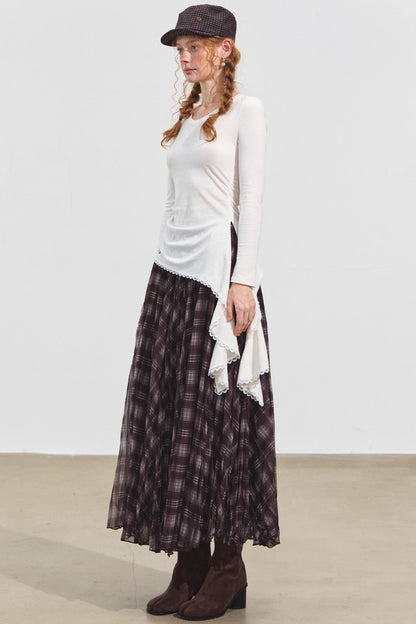 Asymmetrical Crinkled Top