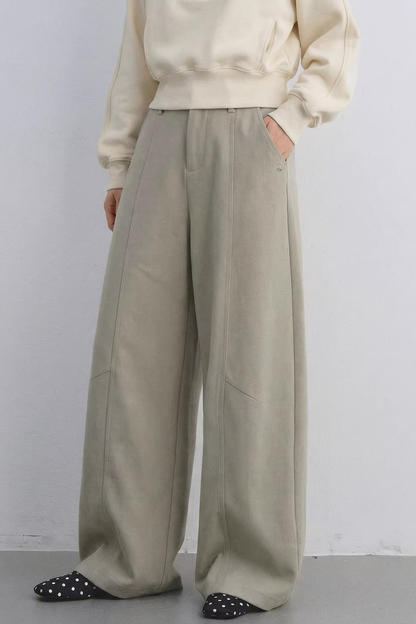 High-Waisted Drapey Suit Pants