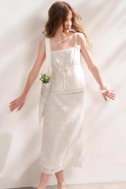 Silken Halter Skirt Set-Up