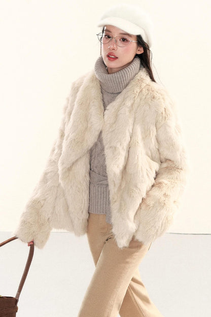 Retro Eco-Friendly Fur Coat