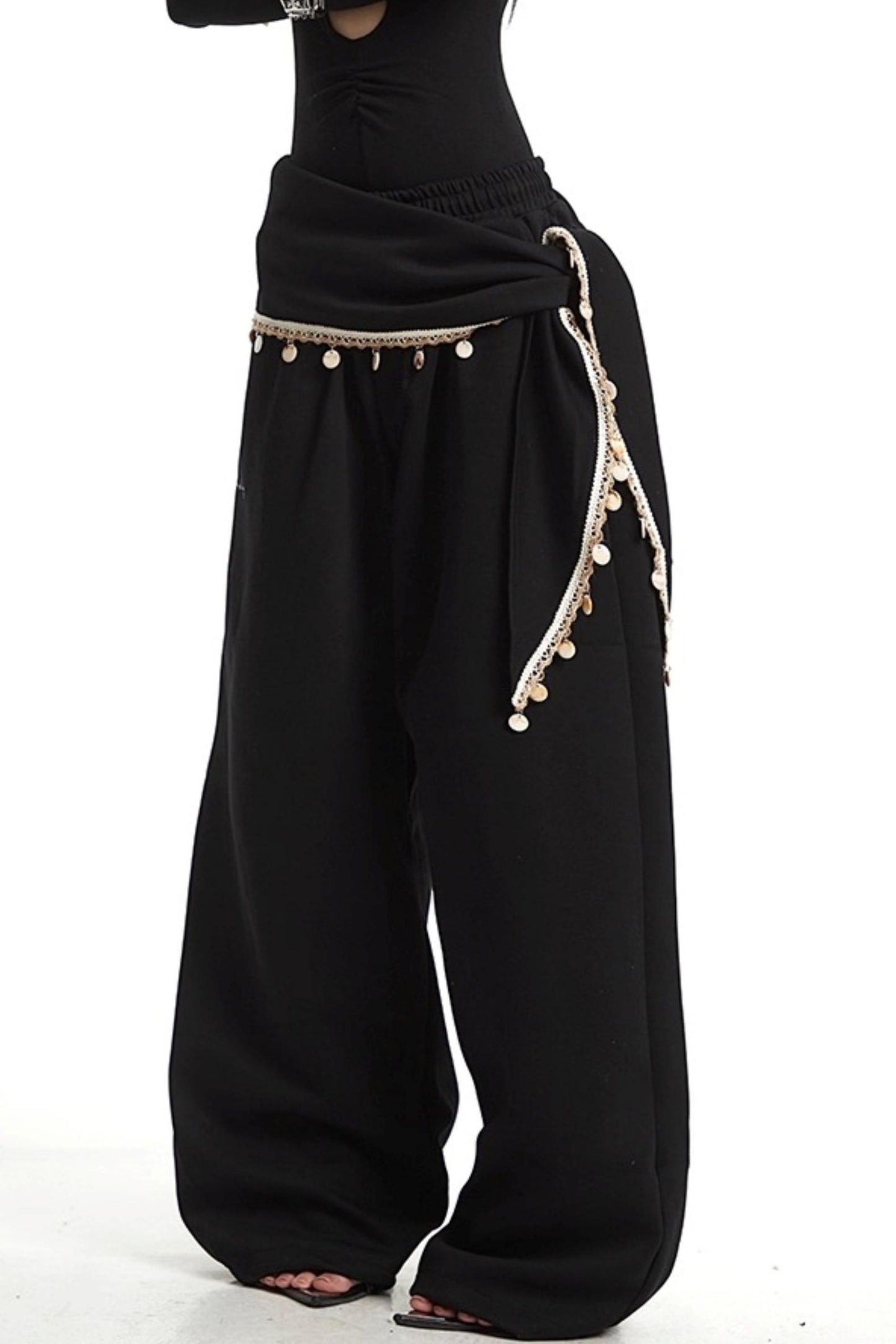 Wide-Leg Sweatpants