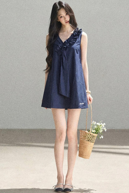 Seaside Breeze Ruffled Dress