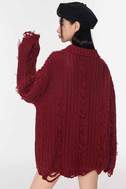 Soft Waxy Knit Sweater