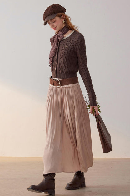 Metal Buckle Knitted Sweater