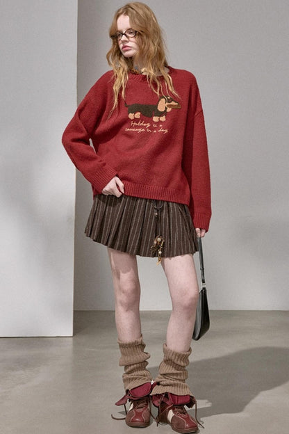 Dachshund Soft Knit Sweater