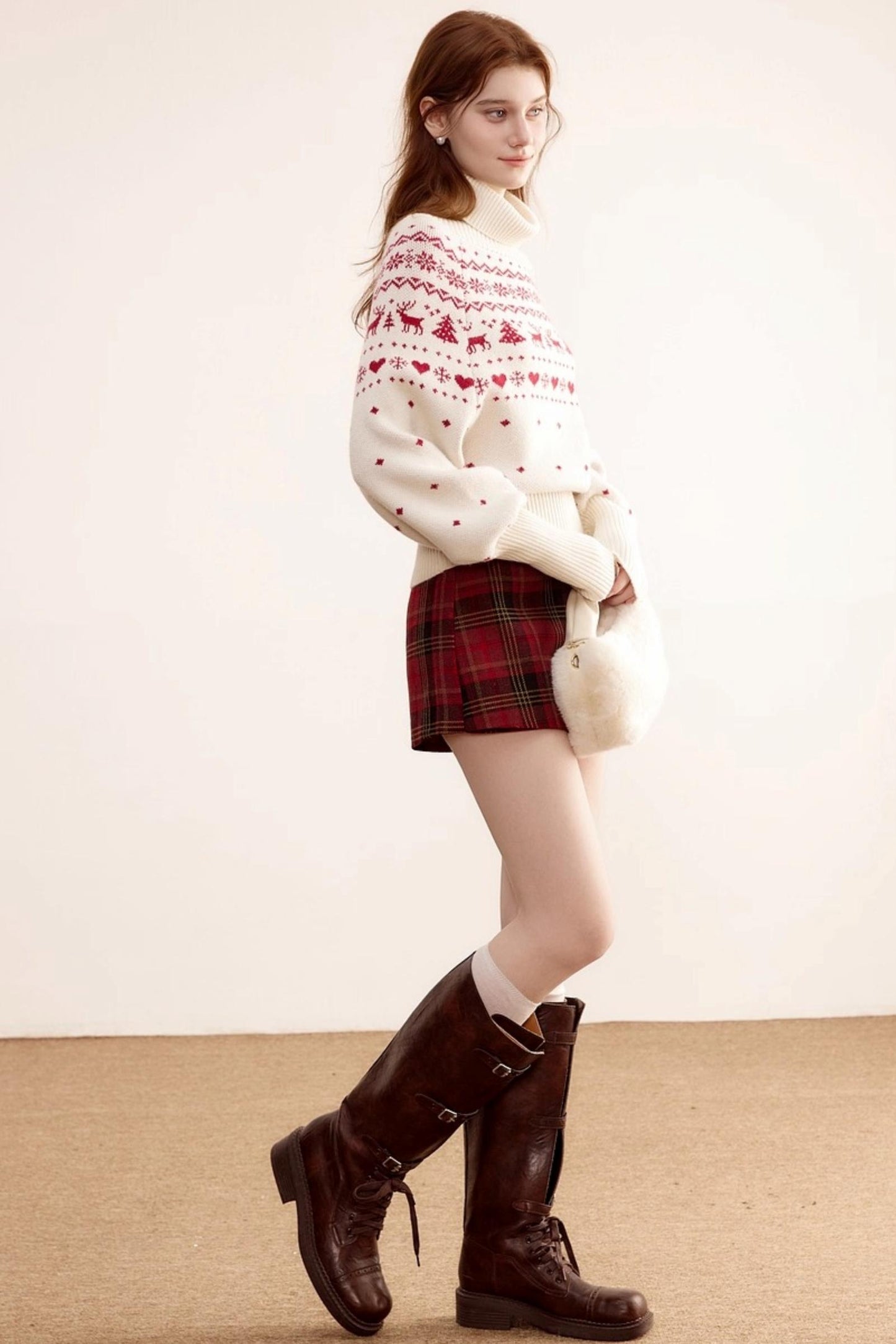 Christmas Fair Isle Turtleneck Sweater