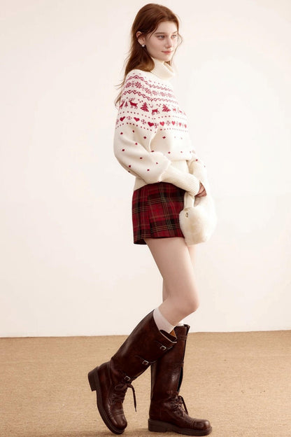 Christmas Fair Isle Turtleneck Sweater