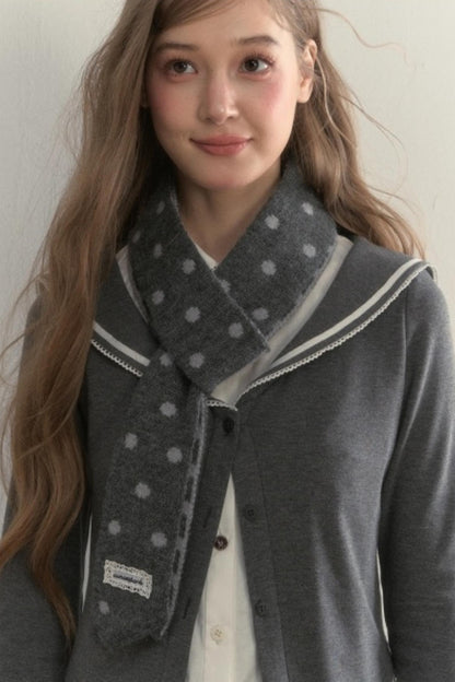 Retro Knitted Long Strip Scarf