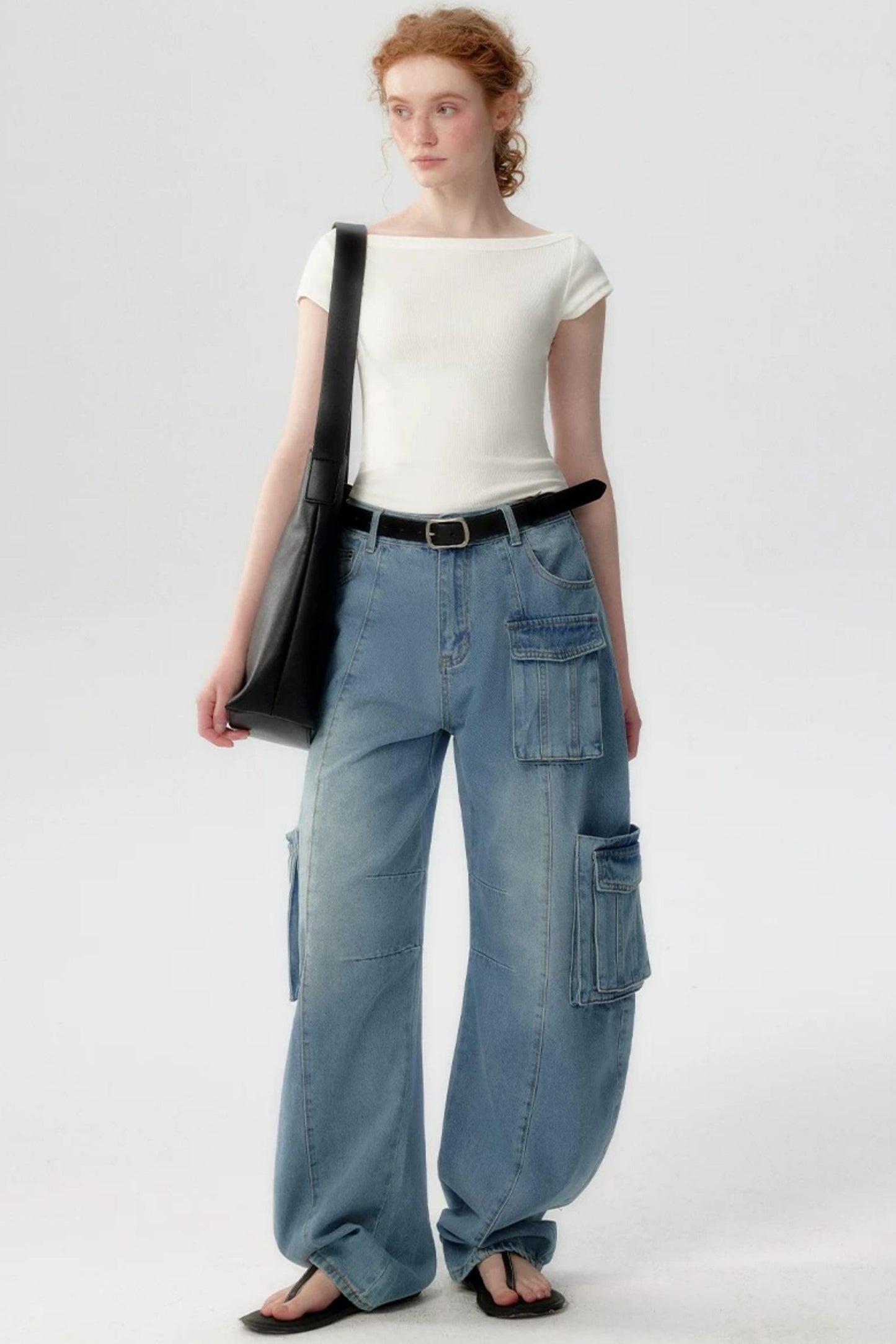 Soft White Off-Shoulder Top
