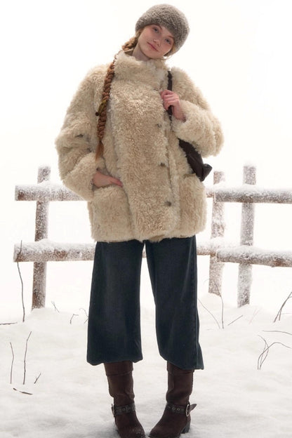 Reversible Leather Fur Coat