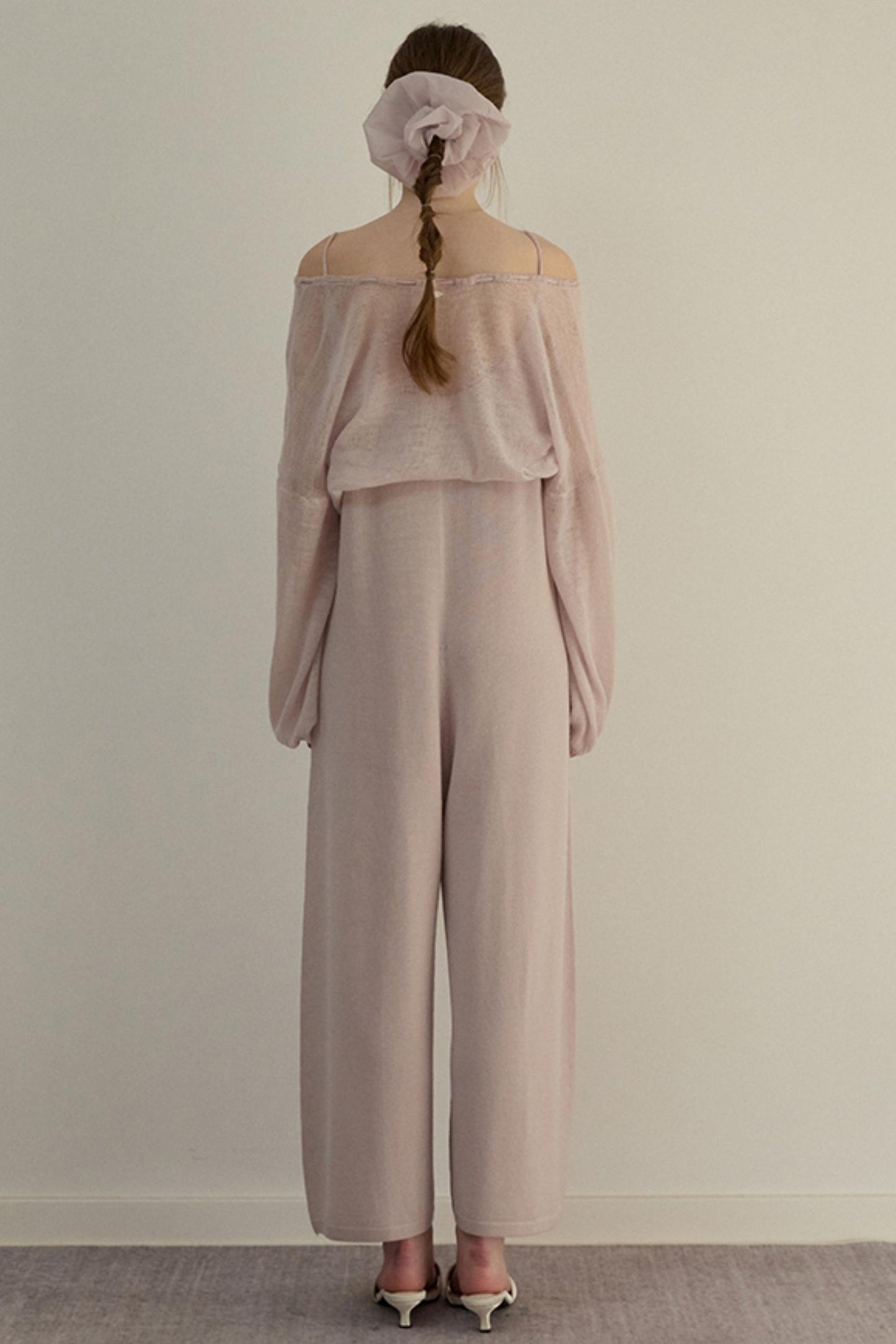 Pink Duo One-piece Pants Set-Up