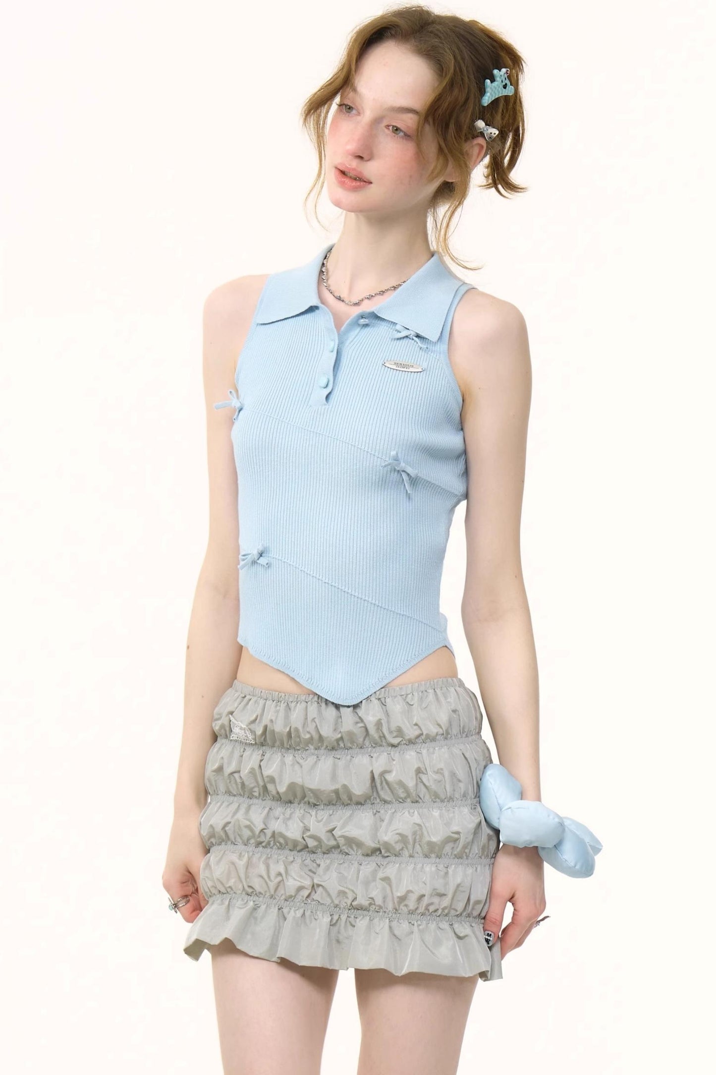 Chic Asymmetrical Polo Tank