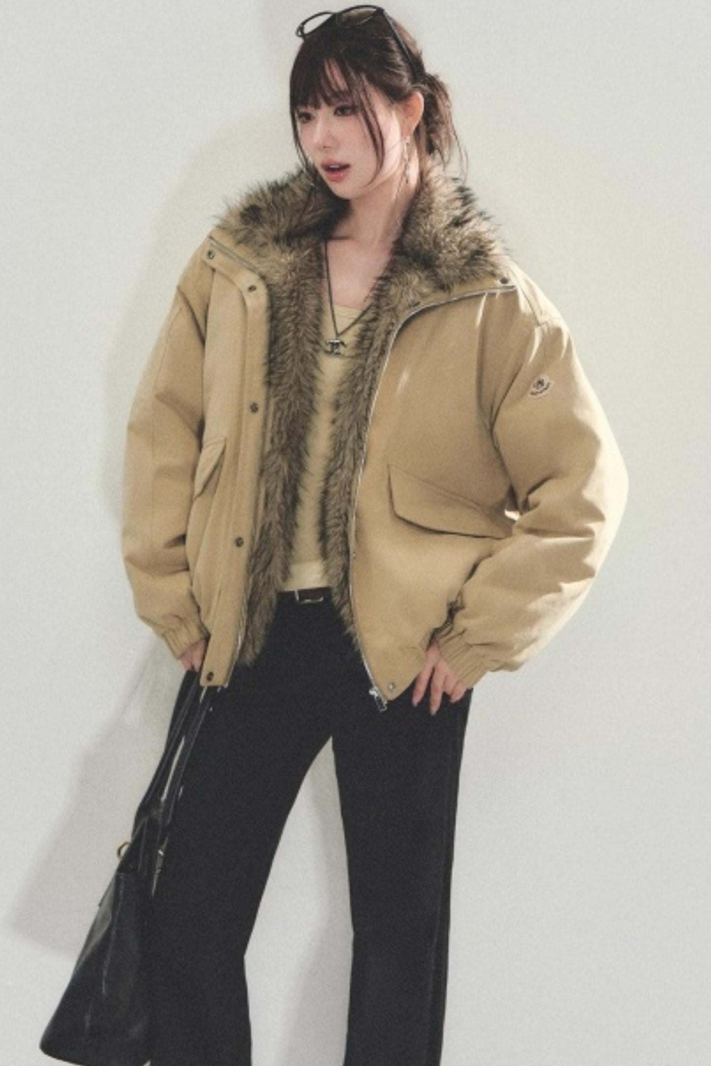 Retro Fur Collar Winter Coat