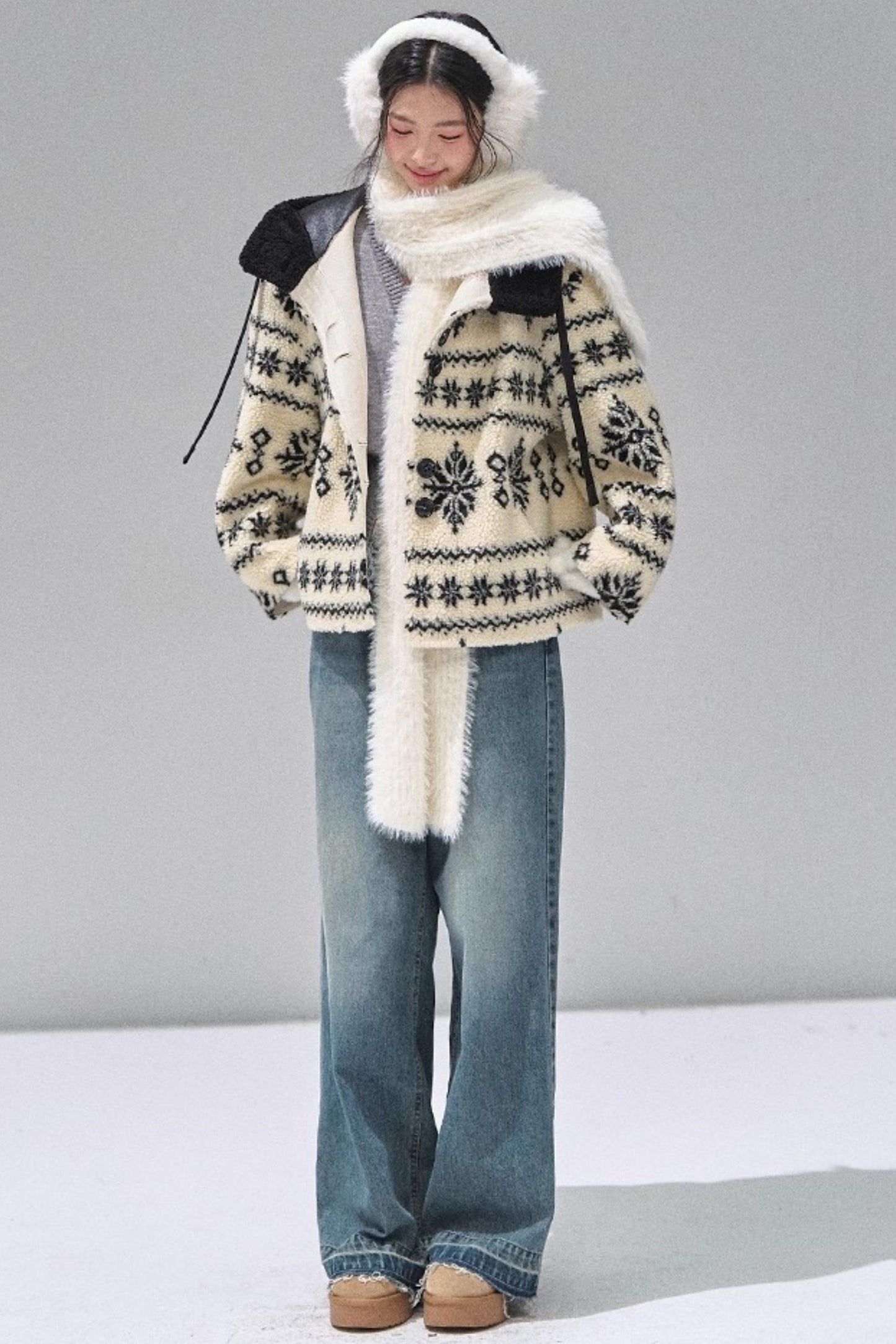 Lace Patchwork Knitted Sweater