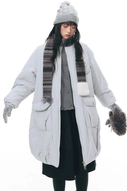 Textured Quilted A-Line Skirt