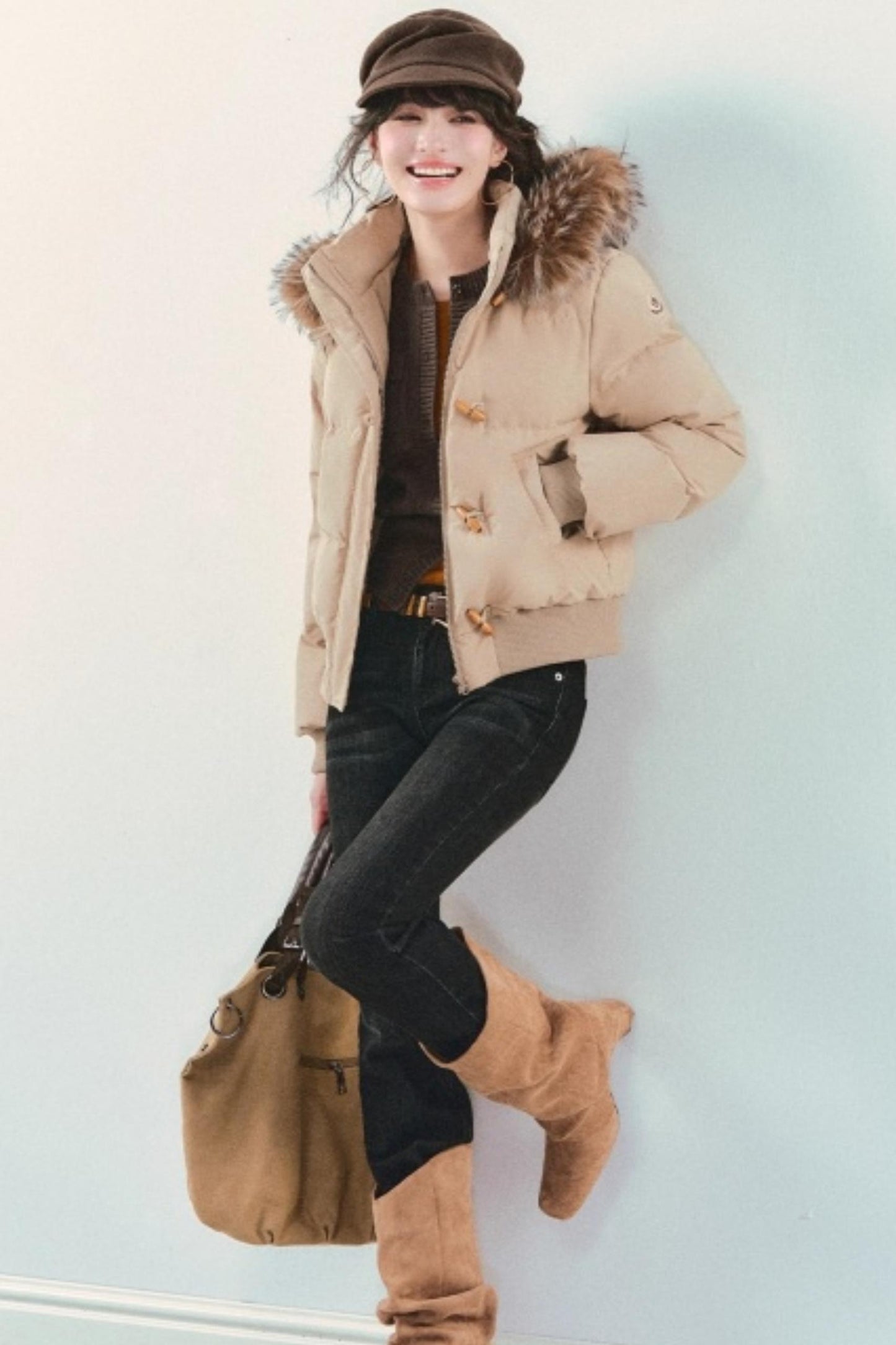 Retro Cotton Fur Collar Jacket