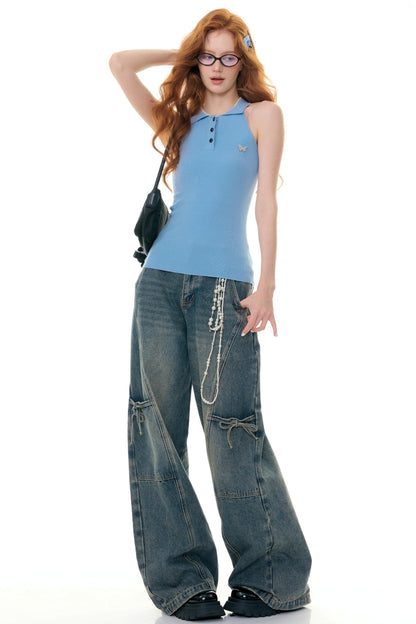 Denim Asymmetry Fit Pants