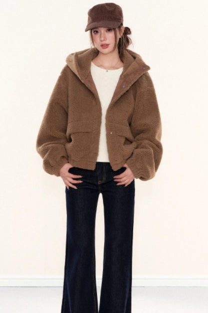 Fleece Hooded Work Jacket