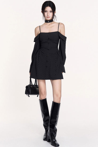 Retro Intelligence Striped Sundress