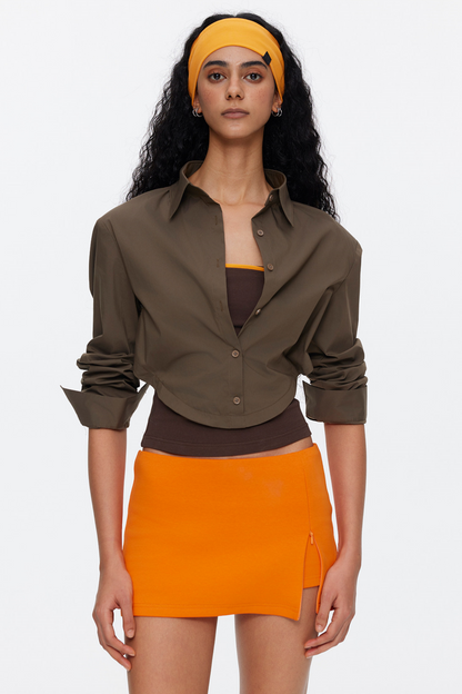 Oversized Contrasting Color Top Set-Up