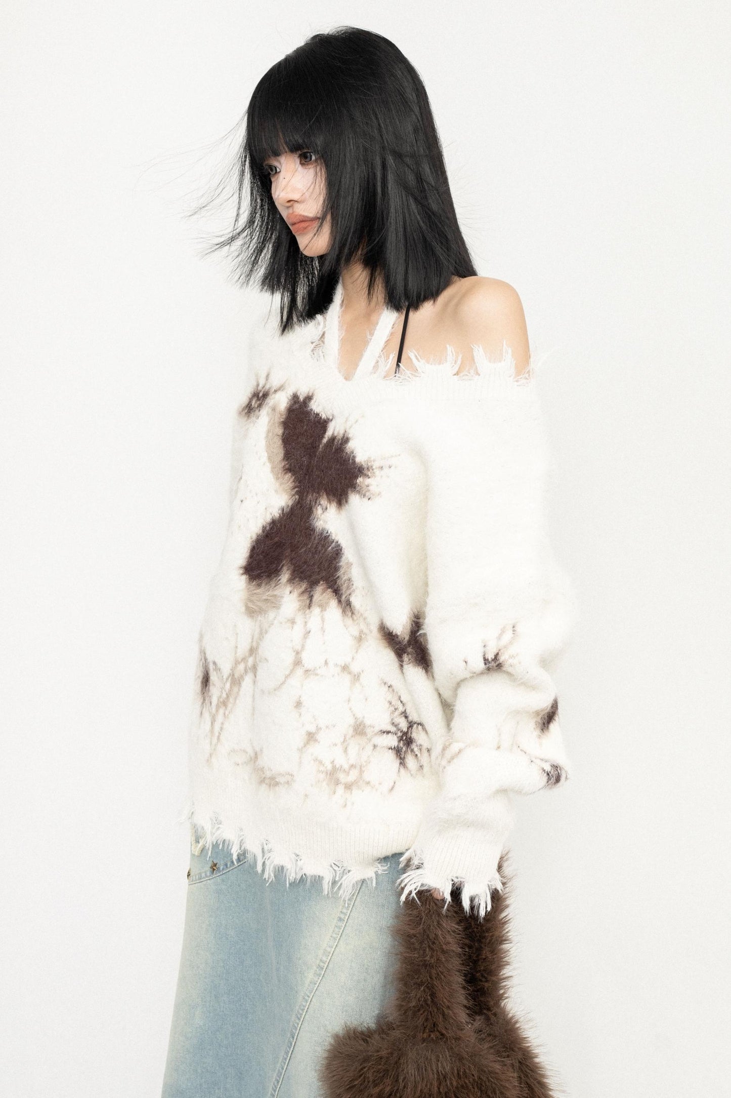 Vintage Butterfly Knit Top