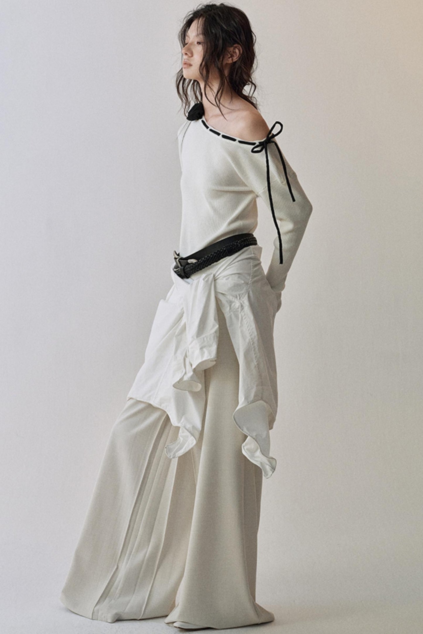 Rose Flower Knitted Top