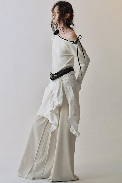 Rose Flower Knitted Top