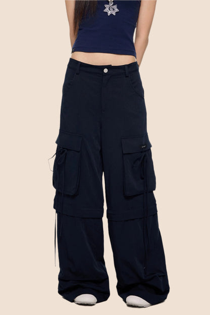 Removable Wide-Leg Slacks