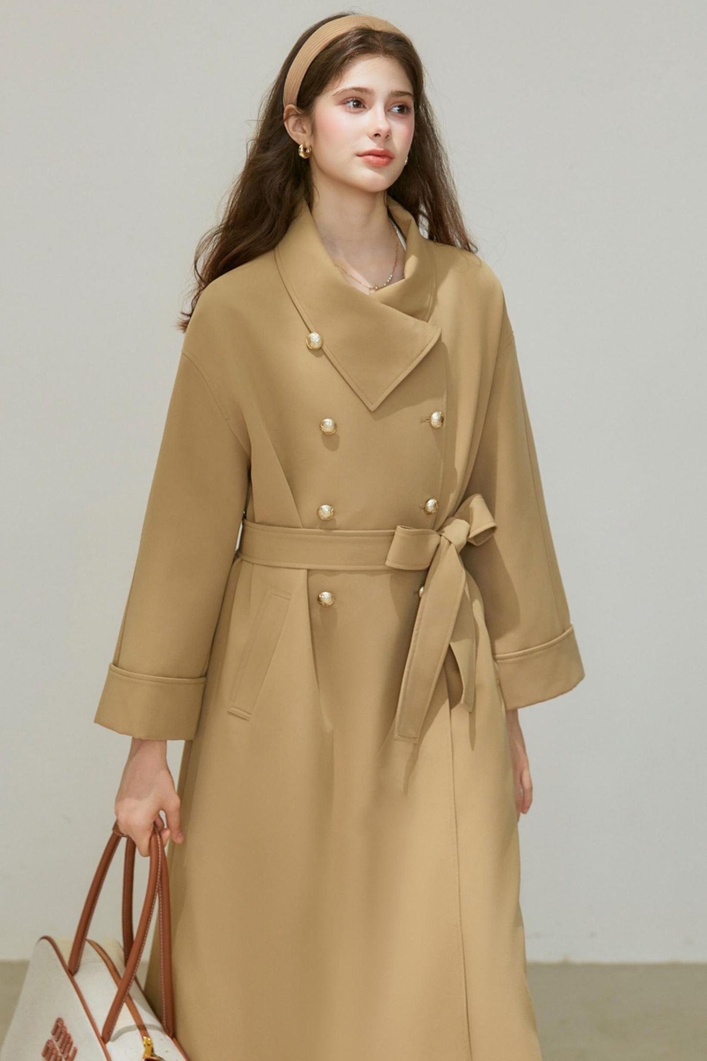 Autumn Double-Breasted Long Coat