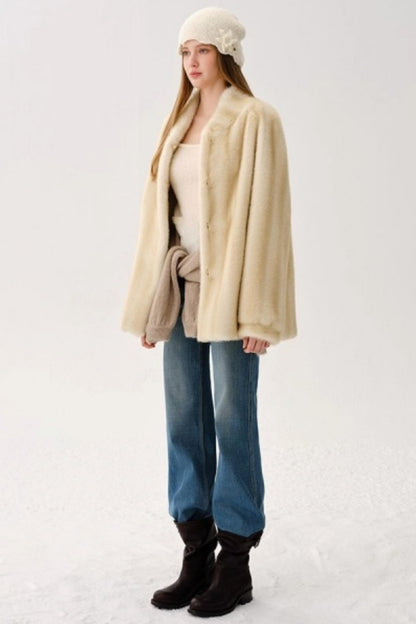 Retro Wool Blended Cardigan Set-Up