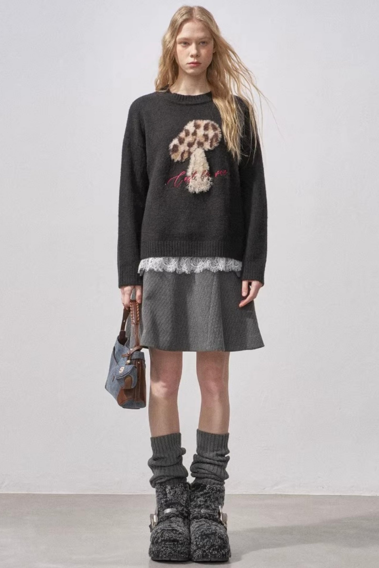 Mushroom Knit Sweater