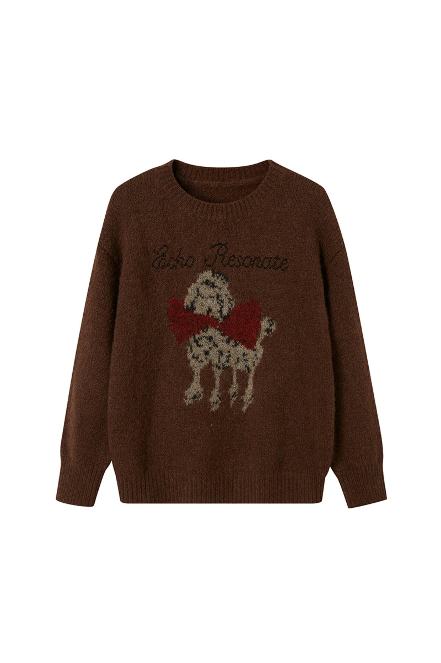 Dog Embroidery Knitted Sweater