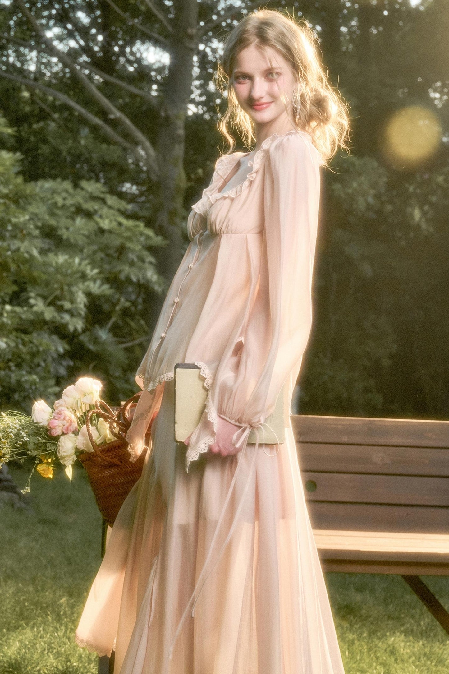 Elegant Vintage Tencel Air Fabric Two-Piece Set-Up