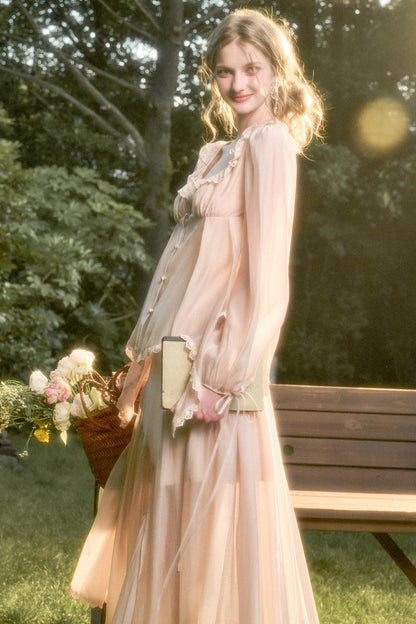 Elegant Vintage Tencel Air Fabric Two-Piece Set-Up