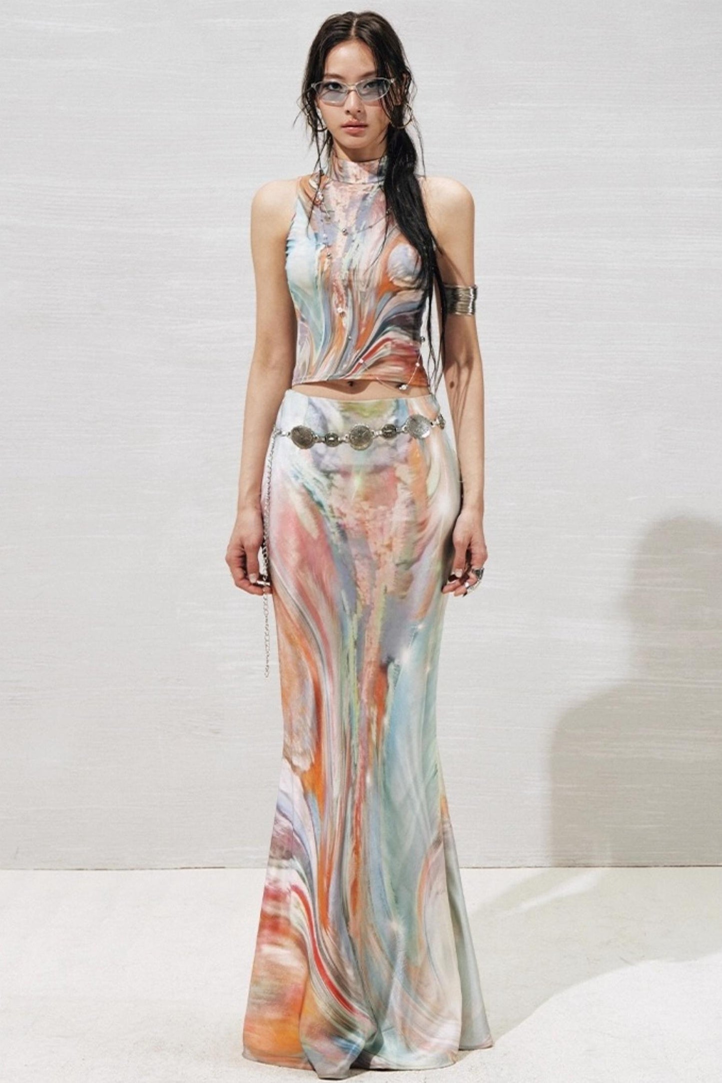 Original Moon Sea Vest Skirt Set