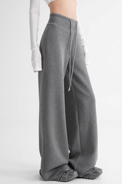 Modal Knit High-Waisted Pants