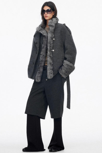 Layered Draped Bootcut Pants