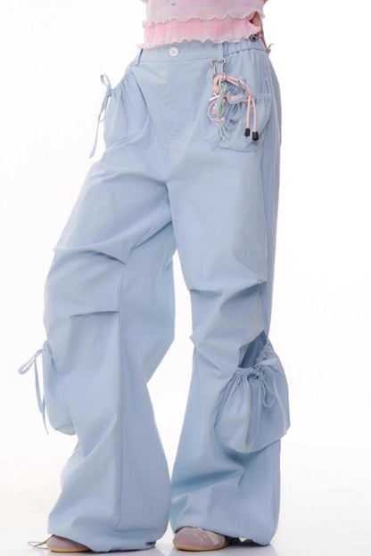 High-Waisted Wide-Leg Trousers