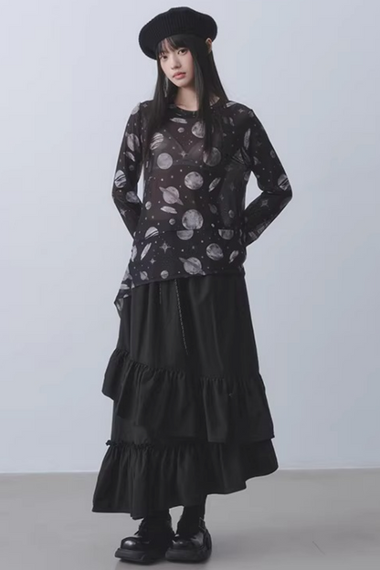 Dark Planet Sheer Top