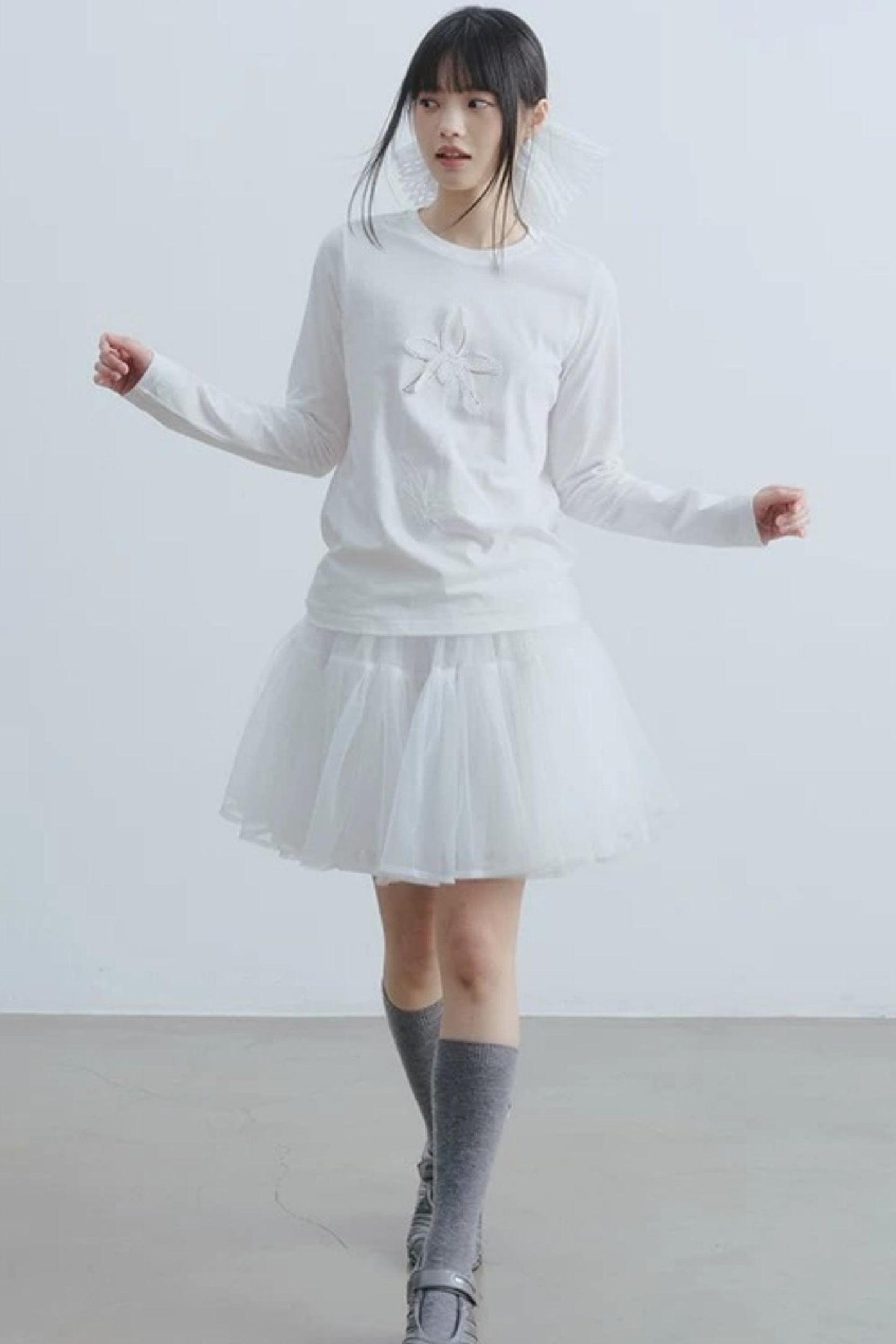 Gonna in tulle Ballet Mist